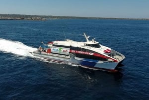 De bilhete de ferry de ida e volta no mesmo dia para Formentera