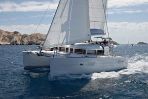 Depuis Ibiza : excursion privée en catamaran à Espalmador et Formentera