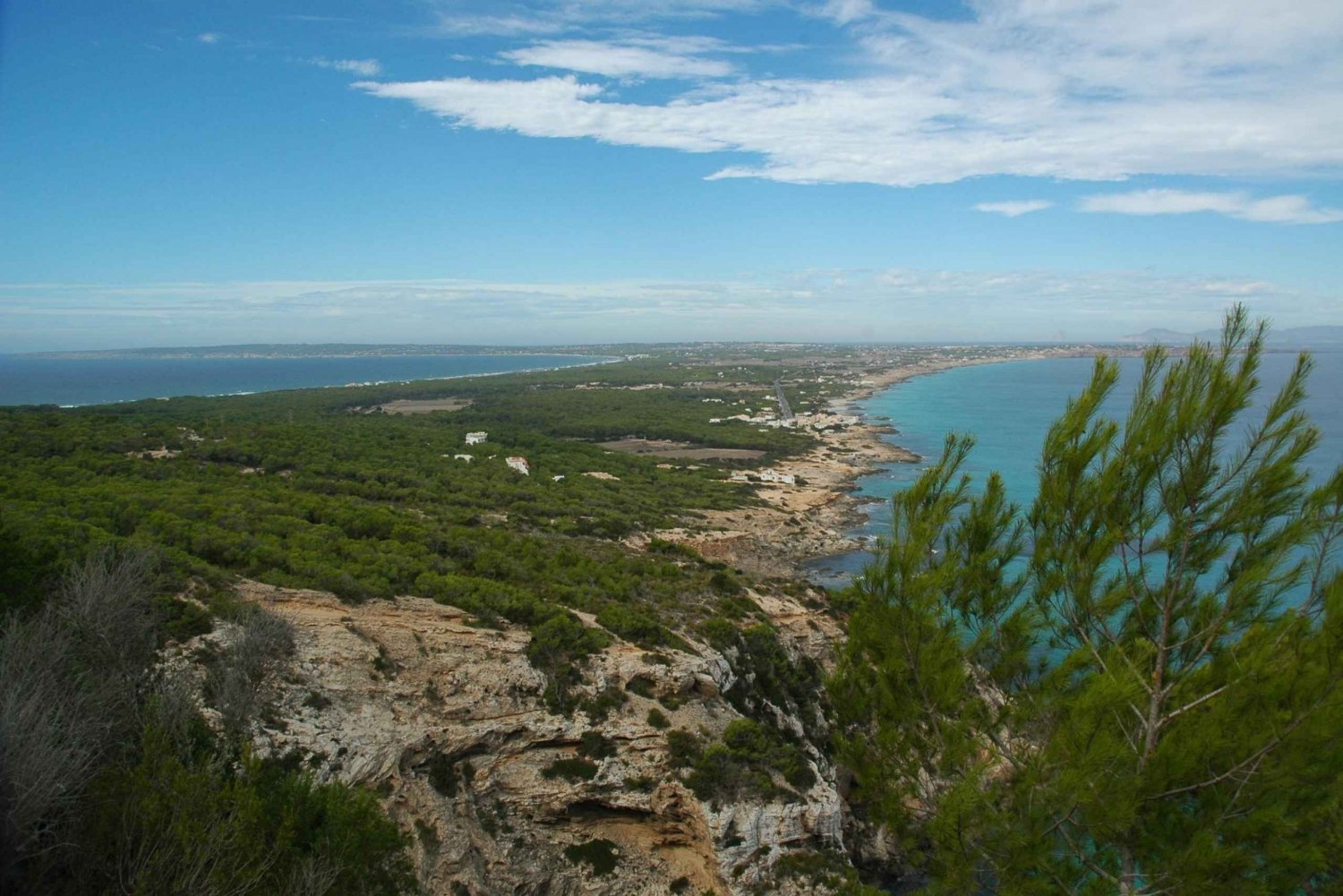 De Ibiza: Ferry e excursão de ônibus guiada em Formentera