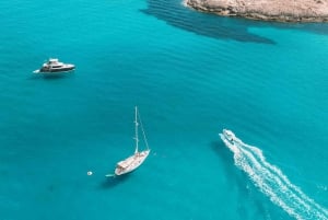 From Ibiza: Island Highlights & Formentera Private Boat Tour