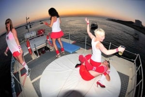 Ibiza: privécruise van 2,5 uur bij zonsondergang voor grote groepen