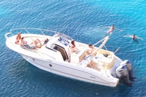Ibiza: 9-persoons privé boot huren, Formentera & kohokohtia