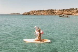 Ibiza: Adult Cruise with drinks, food, paddle, swim and DJ