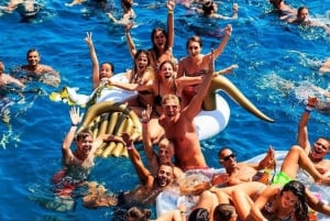 Ibiza: Båtfest på ettermiddagen med åpen premiumbar og paella