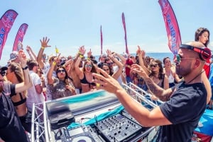 Ibiza: Båtfest på ettermiddagen med åpen premiumbar og paella