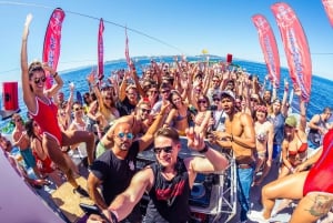 Ibiza: Middag Bootfeest met Open Premium Bar en Paella