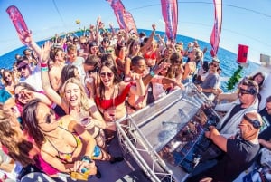 Ibiza: Båtparty på eftermiddagen med öppen premiumbar och paella