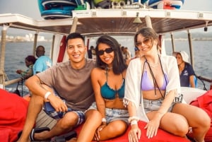 Ibiza: Bootsfahrt bei Sonnenuntergang mit Schnorcheln, Kajakfahren und Getränken