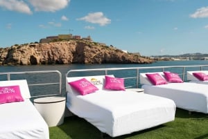 Ibiza: Formentera Cruise with Meals, Open Bar, Sunset & DJ