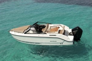 Ibiza: Huur een boot, langs baaien of Formentera & hoogtepunten