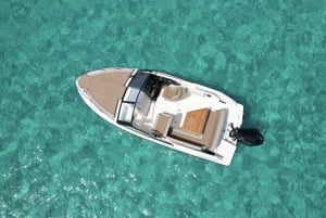 Ibiza: Rent a boat, along bays or Formentera & highlights