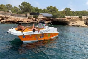 Ibiza: Discover the best coves in a boat driven by yourself