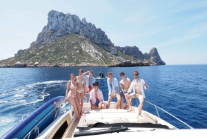 Ibiza Es Vedra : Excursion en bateau privé de luxe - Coucher de soleil et boissons