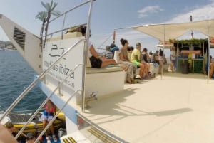 Ibiza: Es Vedrà morgen- eller solnedgangsbådtur med svømning