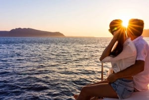 Ibiza : bateau à voile privé au coucher du soleil avec tapas et open bar premium