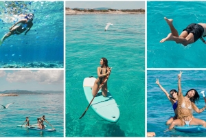 Ibiza: Formentera 360° Boat Trip with Food, Drinks, Sports