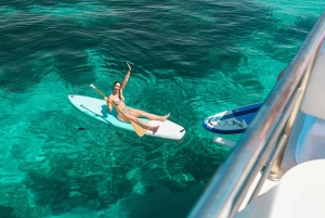 Ibiza: Formentera 360° Boat Trip with Food, Drinks, Sports