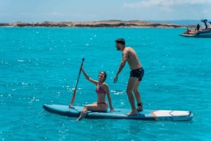 Ibiza: Tur til Formentera med paddleboard, snorkel og frokost