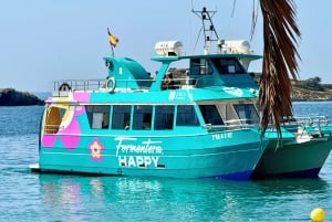 イビサ：パエリア、オープンバー、スイムストップ付きフォルメンテラクルーズ