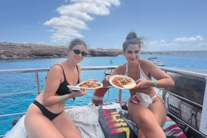 イビサ：パエリア、オープンバー、スイムストップ付きフォルメンテラクルーズ