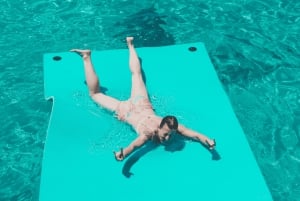 イビサ：パエリア、オープンバー、スイムストップ付きフォルメンテラクルーズ