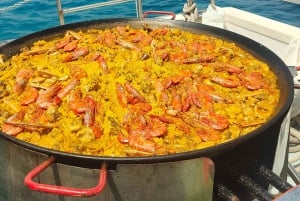 イビサ：パエリア、オープンバー、スイムストップ付きフォルメンテラクルーズ