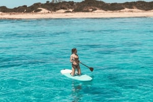 Ibiza: całodniowa wycieczka łodzią na Formenterę z lunchem i nurkowaniem z rurką