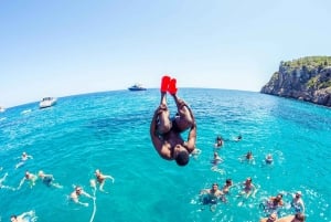 Ibiza: dagcruise naar Formentera met paella, barbecue en open bar