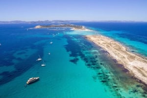 Ibiza: dagcruise naar Formentera met paella, barbecue en open bar