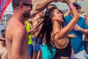 Ibiza-Formentera: Sunset Boat Party med drycker och mat
