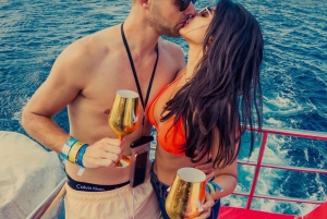 Ibiza-Formentera: Sunset Boat Party med drycker och mat