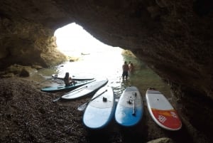 Ibiza: całodniowa wycieczka łodzią z kursem SUP i grillem