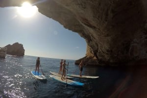 Ibiza: Full Day paddle Boat Tour with Course & BBQ included.