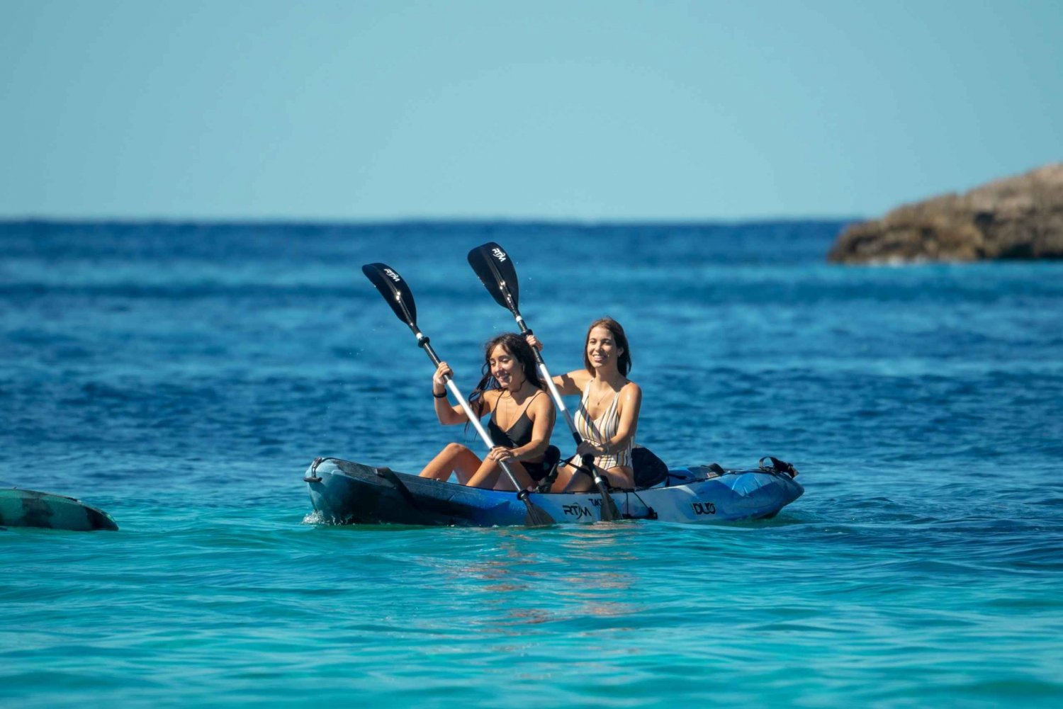 Ibiza : Journée entière d'aventure en kayak de location