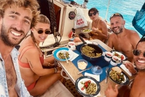 Ibiza: Tour en barco de día completo a Formentera con remo