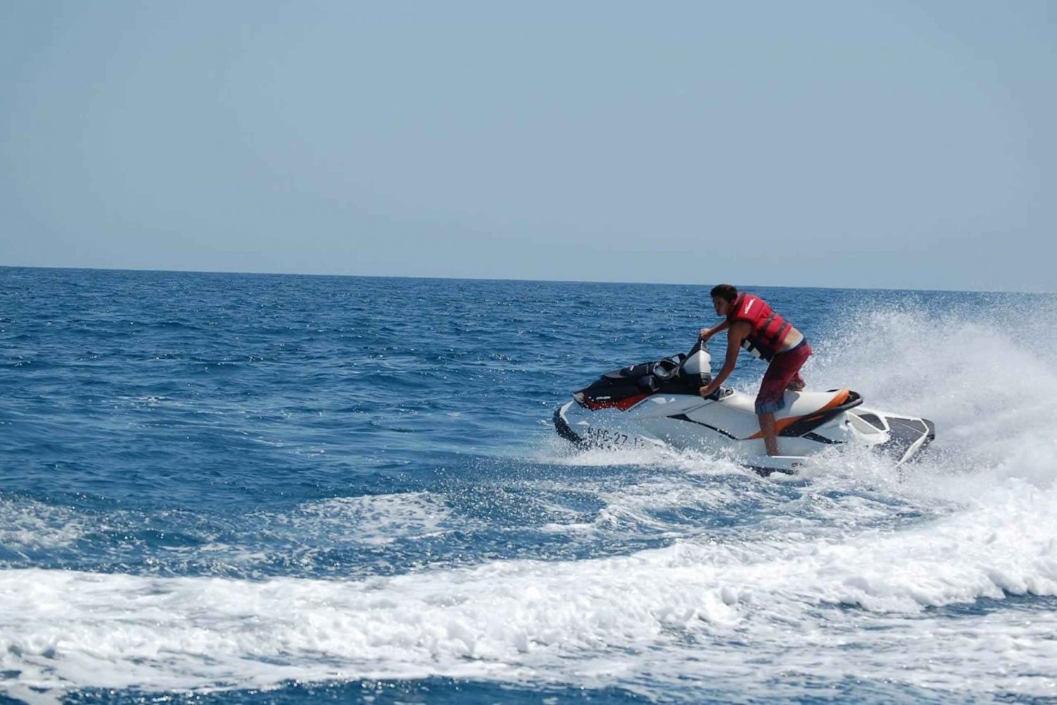 Ibiza: Excursión en moto acuática a Cala Bassa y Cala Comte