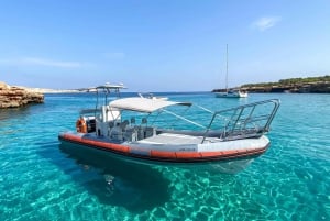 Ibiza North Coast: SpeedBoat to Portitxol + Snorkel & Paddle