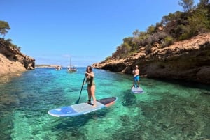 Ibiza: Paddlesurf and Snorkeling Boat Trip