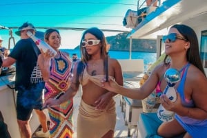 Ibiza: VIP Catamaran Party with DJ, Open Bar, Paella, and Nightclubs