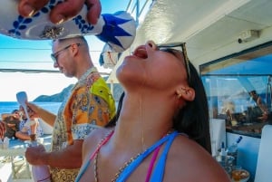 Ibiza: VIP Catamaran Party with DJ, Open Bar, Paella, and Nightclubs