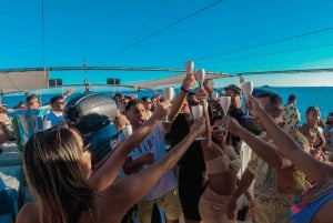 Ibiza: VIP Catamaran Party with DJ, Open Bar, Paella, and Nightclubs