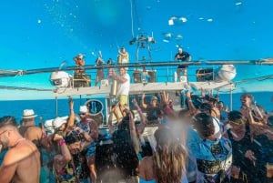Ibiza: VIP Catamaran Party with DJ, Open Bar, Paella, and Nightclubs