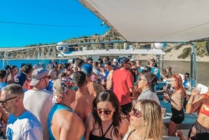 Ibiza: VIP Catamaran Party with DJ, Open Bar, Paella, and Nightclubs