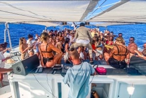 Ibiza: VIP Catamaran Party with DJ, Open Bar, Paella, and Nightclubs