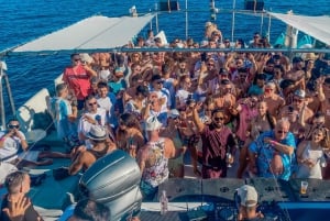 Ibiza: VIP Catamaran Party with DJ, Open Bar, Paella, and Nightclubs