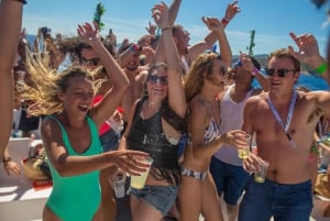 Ibiza: VIP Catamaran Party with DJ, Open Bar, Paella, and Nightclubs