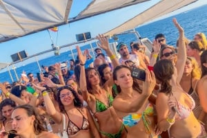 Ibiza: VIP Catamaran Party with DJ, Open Bar, Paella, and Nightclubs