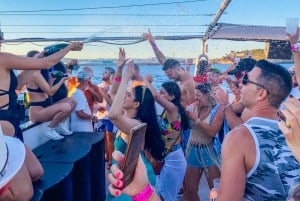 Ibiza: VIP Catamaran Party with DJ, Open Bar, Paella, and Nightclubs