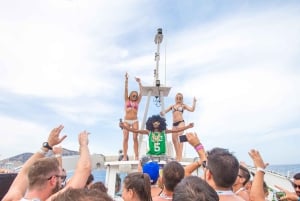 Ibiza: VIP Catamaran Party with DJ, Open Bar, Paella, and Nightclubs