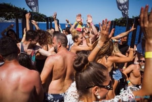 Ibiza: VIP Catamaran Party with DJ, Open Bar, Paella, and Nightclubs